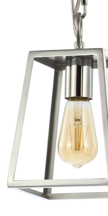 Ira 6.25" Adjustable Drop Metal LED Pendant - JONATHAN Y